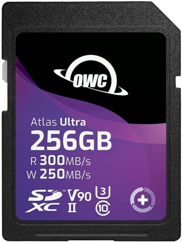 OWC Atlas Ultra 256GB SDXC UHS-II V90 Media Card in Saudi Arabia