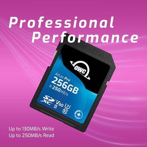OWC Atlas Ultra 256GB SDXC UHS-II V90 Media Card in Saudi Arabia