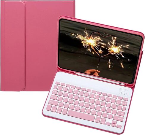 Keyboard Case for iPad Mini 5/4/3/2/1 (7.9-Inch, 2019/2015/2014/2013/2012 Model) with Keyboard-Backlit Detachable, Folio Cover with Pencil Holder with Auto Sleep/Wake Function Purple in Saudi Arabia