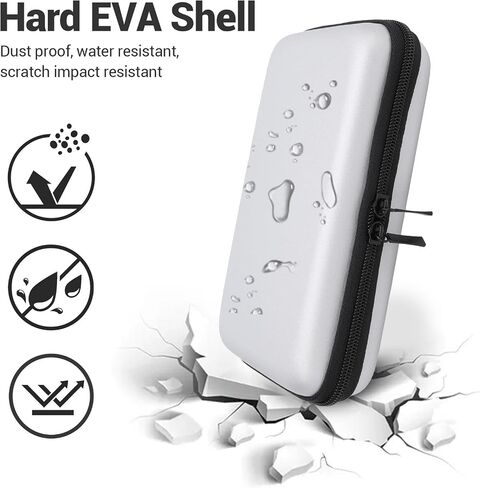 الحمل المتوافق مع 2DS XL 2DS LL الجديد 3DS 3DS ، حقيبة سفر قذيفة مقاومة للماء ، مع فتحة 8 لعبة ، حقيبة واقية محمولة (Pink) in Kuwait
