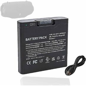 for JBL PartyBox Stage 320 Battery Pack - for JBL Xtreme 4 Battery Replacement - Spare Lithium Battery 400 Xtreme4 Extreme 4 Party Box 320 Portable Bluetooh Speaker 10000mAh