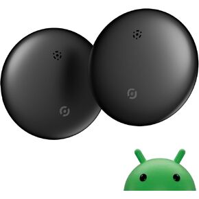 Android Smart Bluetooth Tracker (2025) Compatible AirTag with Google Find My Device, Air Tracker Tags for Android, Key Finder GPS Item Locator for Keys, Bags, Luggage, IP67 Waterproof, 2 Pack