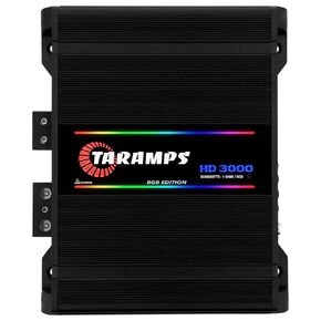 Taramps HD 3000 Module 1Ohm Black RGB 3000W Rms Car Sound Amplifier