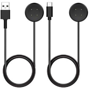 Charger for Google Pixel Watch 2 & 3, Replacement USB-A/C Charging Cable Cord for Smart Watch (3.3ft/1m) (Black)