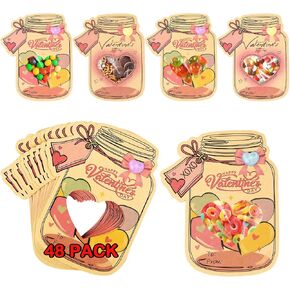 Valentines Day Cards for Kids School, 24 Pcs Kids Valentines Day Cards, Unique Valentines Gifts for Boys and Girls, Funny Valentines Exchange Cards Gifts School Classroom Prize Party Favors