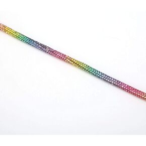 Rhinestone Chain, 6mm 1 Yard Crystal Rhinestone Close Chain Rhinestone String Rhinestone Rope Rhinestone Chain Trim Crystal Jewelry Crystal Rhinestone Close Chain