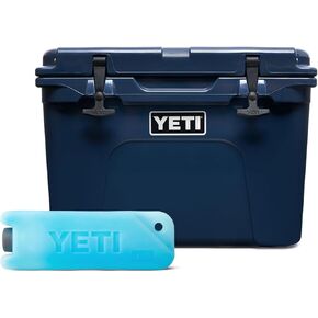 YETI Tundra 35 Hard Cooler with YETI ICE 1 lb, Navy