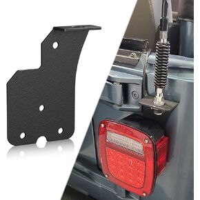for Wrangler TJ LJ CB Radio Antenna Mounting Bracket Compatible with 1997-2006 Jeep Wrangler TJ & 2004-2006 Wrangler LJ, Carbon Steel Passenger Side Antenna Mount Holder Stand (2/4 Doors)