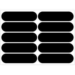10Pcs Retro Reflective Stickers, Motorcycle Helmet Stickers Black Reflective Tape Night Visibility Reflectors Bicycle Reflective Sticker for Scooters Bike Stroller