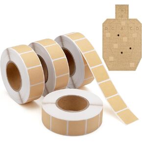 4000 Pieces 0.87 Inch Target Pasters Tape, Portable Roll Design, Self-Adhesive Shooting Stickers for Marking Shots on Glass, Paper, Target Repair