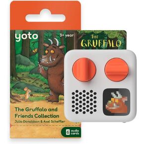 Yoto Mini (2024 Edition) + Gruffalo Bundle – Kids Screen-Free Bluetooth Audio Player, All-in-1 Travel Device for Stories Music Podcast Radio White Noise Ok-to-Wake Alarm Clock