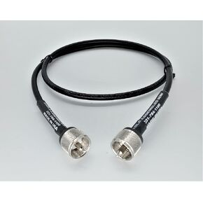 Quality Economy Coaxial Cable - Drop in Replacement for LMR-240/LMR240 - UHF-Male to UHF-Male - 3 Feet - for CB/HAM/WiFi Radios, Wireless LAN Devices, Signal Boosters