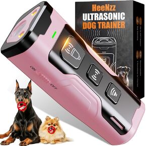 Dog Bark Deterrent Devices Anti Barking Device for Dogs Rechargeable Ultrasonic Stop Dog Bad Behavior Portable Dog Bark Deterrent With 3 Effective Modes & LED Light Safe for Indoor Outdoor Blue