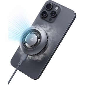 Wireless Charging Pad, Qi2 Certified Charger 15W Ultra-Fast Charging with Cooling System, Phone Cooler for Gaming Compatible with MagSafe, Magnetic Charger for iPhone 16/15/14/13/12 Series