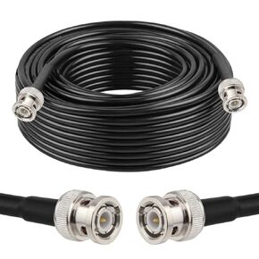 XRDS -RF 50 ohm BNC Cable 6FT 2PCS, BNC Male Extension RG58 Coax Cable for Antenna Analyzer, CB Radio, Security CCTV Camera