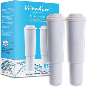 3-Pack PrimaPure Espresso Coffee Machine Water Filter Replacement For Jura Clearyl White 64553 Certified To NSF/ANSI 42 by IAPMO R&T