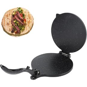 Cast Iron Tortilla Maker - 10.4x7.7 Inch Electric Rotis Tortilla Press, Flour Tortilla Press, Multifunctional Tortilla Press for Dumpling Skin Dough