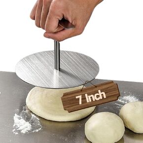 Simple Tortilla Press Maker - 7 Inch Stainless Steel Multi-Functional Dough Press Quesadilla Maker, Roti Maker for Making Flour, Corn, Gluten-Free Tortillas