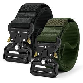 حزام Doopai التكتيكي للرجال ، ويب 3Pack العسكري النايلون مع مشبك معدني سريع الإصدار السريع