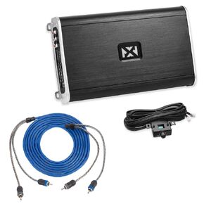 NVX VAD11005 5-Channel 2200W Class D Amplifier with XIV22 6.56 ft OFC RCA Interconnect Cable - High Power Car/Marine/UTV Audio Bundle