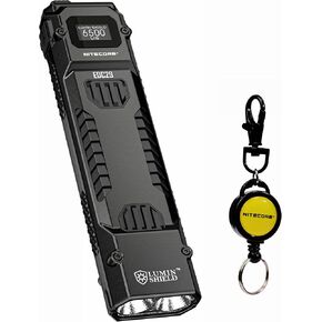 Nitecore EDC29 6500 Lumen Ultra Slim High Performance EDC Flashlight with Retractable Keychain