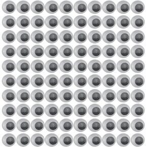 HAHIYO 450PCs 7MM/0.3Inch Black Self Adhesive Wiggle Googly Eye Mini Plastic Easy Peel Off Googly Eye Round Sticker Eye Realistic Eyeball Decorative Wiggle Eye for Halloween DIY Craft Pompom Slime