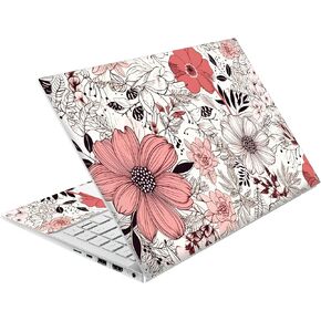 Laptop Skin Decal HP 15.6" - Botanical, Laptop Cover Sticker, No Cutting Required, No Bubble, Waterproof, Scratch Resistant - Including Wide Screen and Wrist Pad