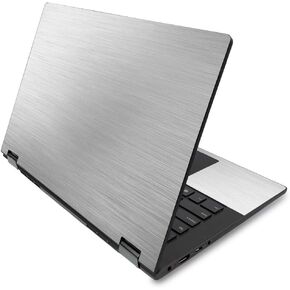MightySkins Skin for Lenovo Flex 14" (2019 No Fingerprint Scanner) - Cold Steel | Protective, Durable Vinyl Decal Wrap | Easy to Apply Change Style | Made in The USA (LENFLX1419-Cold Steel)