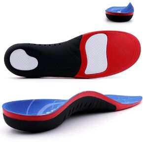 (Standing All Day) Heavy Duty Support Plantar Fasciitis Insoles Arch Support Shoe Inserts Men Women Orthotics Gel Running Insoles for High Arch Pronation Metatarsalgia