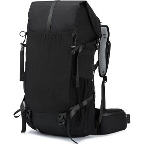 Hiking Backpack,40L to 50L Extra Large Capacity Hiking Bag, Internal Frame Camping Backpack, Upgraded X-PAC Lightweight Sport Daypack Travel Backpack Fit For Mountain Climbing Camping(Black)