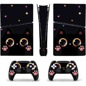 Disc Edition Version Slim Skin Stickers Controller Console Panels Decal Cover Colorful Pink 5 Station Play Accessories Decor Vinyl Wrap Bubble-Free & Easy to Apply