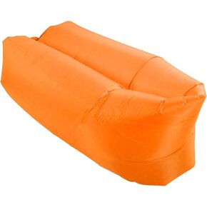 Haofy Inflatable Lounger Air Sofa, Foldable Easy Inflation Abrasion Comfortable Inflatable Sofa Portable for Outdoor (Orange), Haofyk3aegwbd1f-13