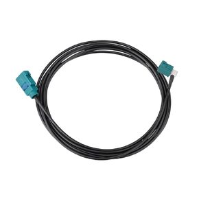 Fakra Z Female Right Angle to Fakra Z Straight Female RG174 Extension Cable 2.5m/8.2ft for Car SUV Stereo Head Unit GPS Navigation FM AM Radio Sirius XM Satellite Radio 4G LTE TEL Telematics