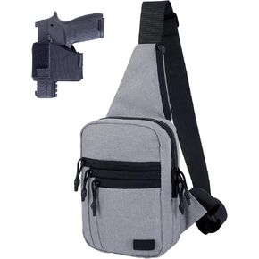 Tactical Sling Chest Bag Concealed Carry Bags with Gun Holder EDC Shoulder Crossbody Casual pac