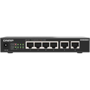 QNAP 4-Port 2.5Gbps & 2-Port 10BASE-T Unmanaged Switch (QSW-2104-2T-R2-US)