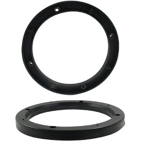 Waziaqoc 4PCS 6.5 Inch Universal Fit Car Speaker Spacer, Auto Car Adaptor Ring Mounting Bracket, Plastic Car Stereo Speakers Spacer(Black)