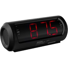 Memorex MX-CR40 Digital FM Clock Radio with 1.8" Red LED Display | Dual Alarm, 10 FM Presets, Digital Volume Control, Snooze & Sleep Timer, Battery Backup, AC Power Adapter | Bedside Alarm Clock