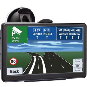 Car GPS Mavigation ، 2025 MAP 7 بوصة اللمس GPS ، GPS ، Voice Turn Direction Guidance ، سرعة الدعم وتحذير الضوء الأحمر ، قم بتثبيت أحدث خريطة للولايات المتحدة (خريطة تحديث مجاني مدى الحياة)