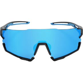 Blue HD PC Lens Sports Sunglasses ، حماية الأشعة فوق البنفسجية ، لركوب الدراجات ، الجري COLLBING