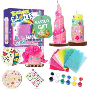 Beeswax Candle Making Kit for Starter,Candle Rolling Kit for Kids,Craft Supplies Kit Art Project Activity Gifts,Art & Crafts DIY Kit for Birthday,School Activities,Easter Christmas Holiday Age 4+ in Saudi Arabia