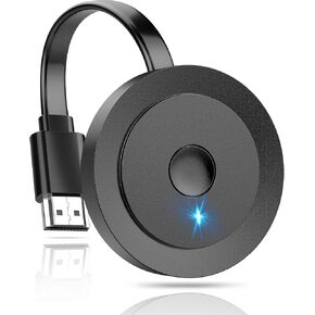 محول HDMI لاسلكي من درايموكيني 4K، دونجل ميراكاست 2.4 جيجا، محول دونجل للعرض اللاسلكي، التوصيل والتشغيل، متوافق مع Miracast/Air-Play/Android/i-OS/i-Phone/i-Pad/Ma-c/PC إلى التلفزيون/ مراقب/جهاز عرض