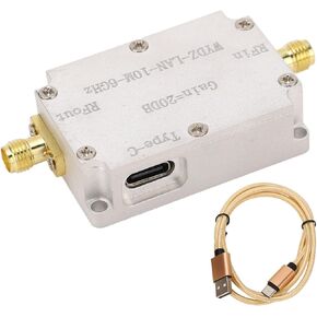 RF Amplifier High Flatness Amplifier,10M‑6GHZ 20DB Gain RF Gain Amplifier Low Noise Amplifier LNA,Ham Radio Amplifier for FM Radio