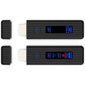 Wireless HDMI Transmitter and Receiver,4K Ultra Decode 1080P FHD Output,HDMI Extender,Low-Latency Video and Audio Transmission up to 165Ft, Easy Setup for Home Theaters,Monitors,Projectors,TVs