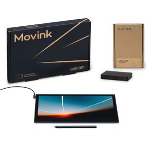 Wacom Movink Drawing Tablet with Screen 13.3" OLED Touchscreen with Pro Pen 3 and Wacom Converter HDMI to USB-C Bundle