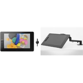 Wacom Cintiq Pro 24 Creative Pen Display – 4K Graphic Drawing Monitor with 8192 Pen Pressure and 99% Adobe RGB Bundle Flex Arm (ACK62803K)
