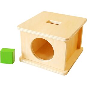MONTESSORI OUTLET Imbucare Box with Triangle Prism for 0-3 Years Montessori Education at School and Home