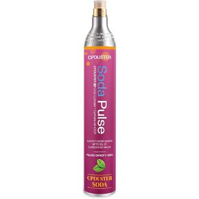 CO2 Cylinders Refill 60L - Threaded CO2 Cartridges for Screw-In Soda Makers Compatible with Most Sparkling Water Machines (1 Pack)