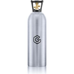 20lb Aluminum New CO2 Tank, DOT Approved Gas Cylinder with CGA 320 Valve for Kegerators and Draft Beer Dispensing