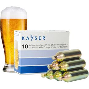 16g CO2 Cartridges Non-Threaded Food Grade CO2 Cartridges for Kegs and Beer Dispensers, Cocktail Seltzer, Kombucha, Craft Beer