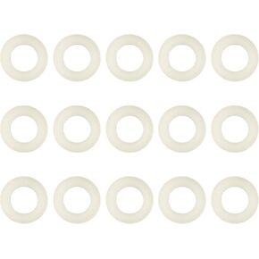 FERRODAY (15) Premium Nylon CO2 Regulator Washers Classic Modeling Fits All CGA-320 Fittings - White